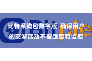 比特派钱包数字版 确保用户的交游活动不被跟踪和监控