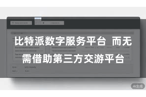 比特派数字服务平台  而无需借助第三方交游平台