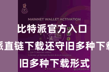 比特派官方入口  比特派直链下载还守旧多种下载形式
