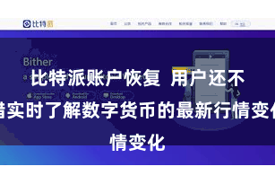 比特派账户恢复  用户还不错实时了解数字货币的最新行情变化