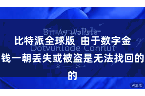比特派全球版  由于数字金钱一朝丢失或被盗是无法找回的